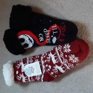 Lot of 2 Non-Skid Slippers